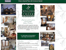 Tablet Screenshot of bouldercreekhouse.com